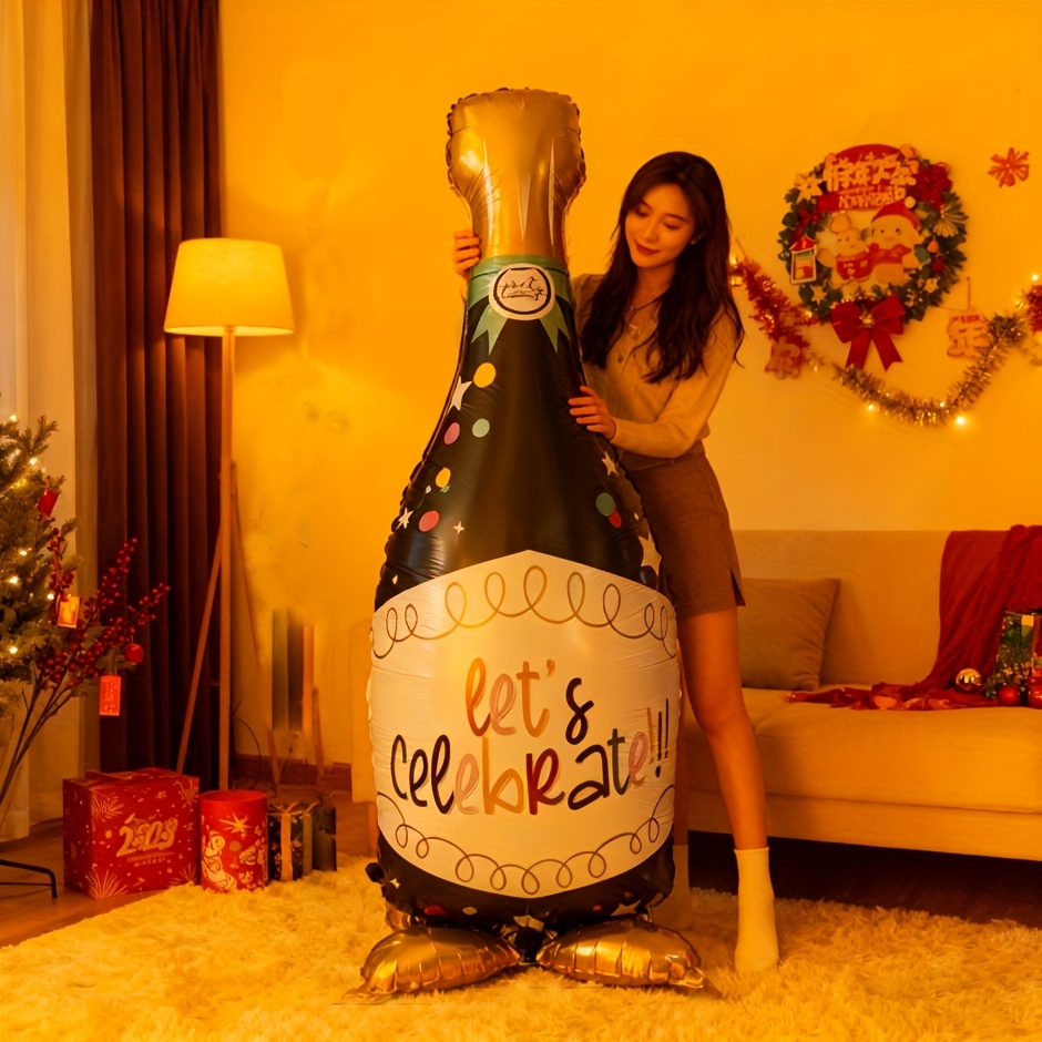 Wine Beer Festival - 64인치 스탠딩 와인병 풍선 맥주 축제