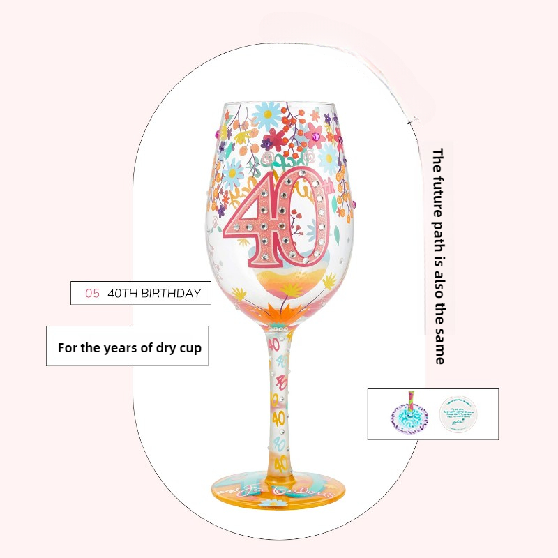 크리스마스 프린트 와인 잔, 크리에이티브 핸드 페인팅  - Wine Beer Festival 리뷰 및 가격